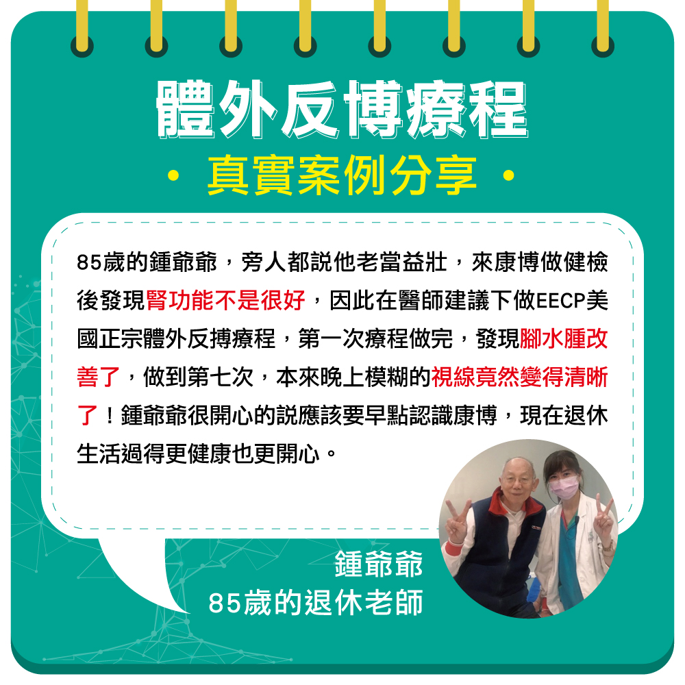 康博診所 EECP 體外反搏療程 案例分享